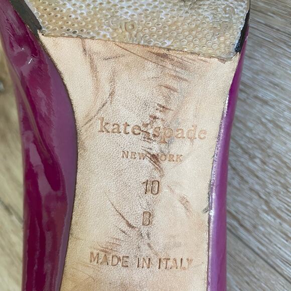 KATE SPADE Magenta Heels Size 10 - Picture 5 of 5